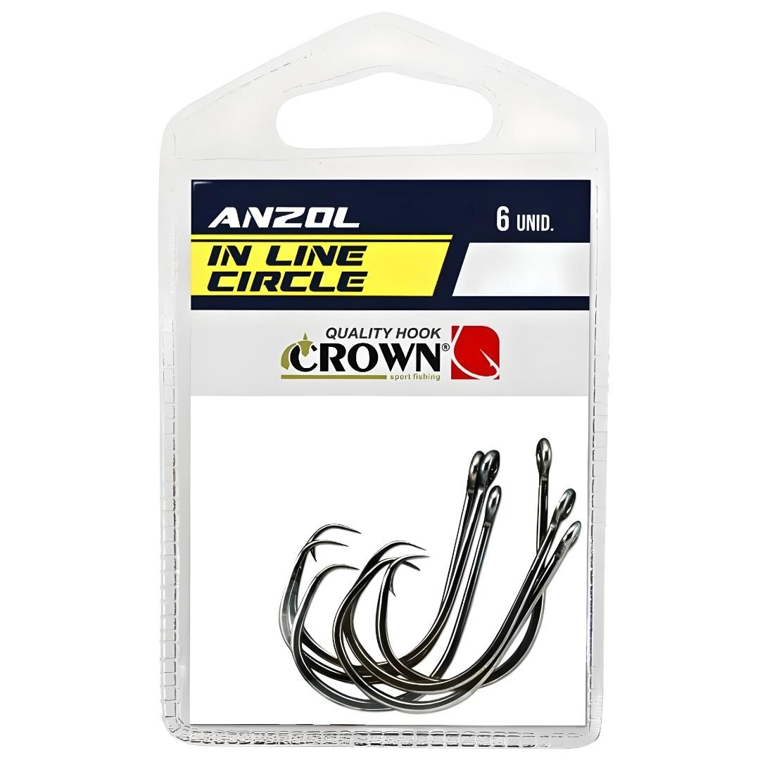 Anzol Crown Inline Circle Black — Ideal para Tucunaré e Traíra | Original com Garantia