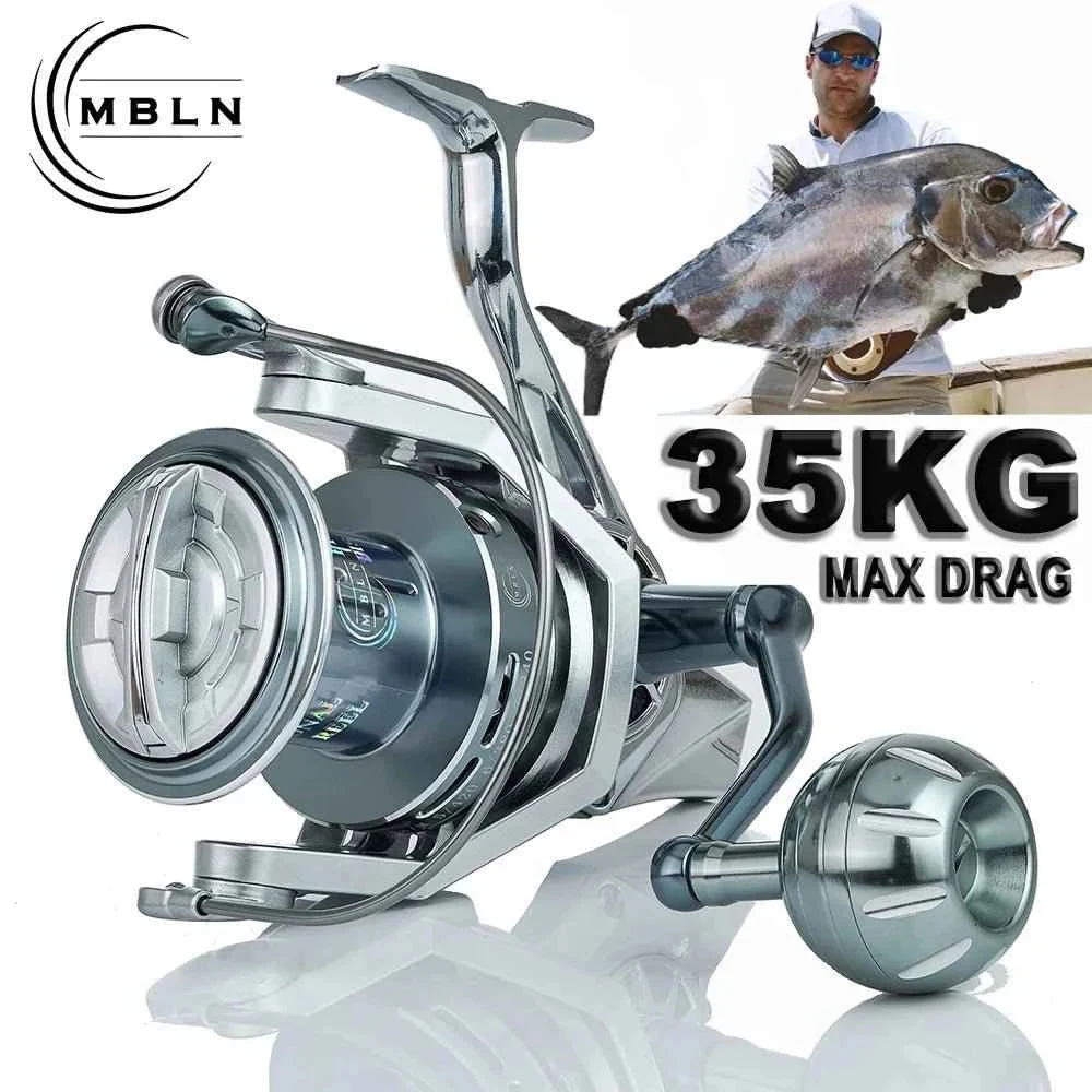Molinete MBLN VW-L-HK Aço Inoxidável Oceânico — Ideal para Peixes oceânicos e Cação | Original com Garantia