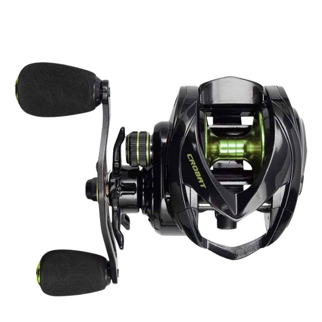 Carretilha Maruri New Crobat 8Rol. Drag 7kg 6.4:1 Verde — Ideal para Tucunaré e Dourado | Original com Garantia