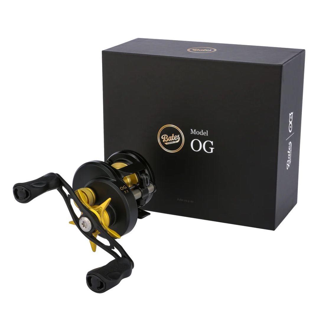 Carretilha Bates O.G. 100 13Rol. Drag 5kg 7.1:1 (Esquerda) — Ideal para Tucunaré e Traíra | Original com Garantia