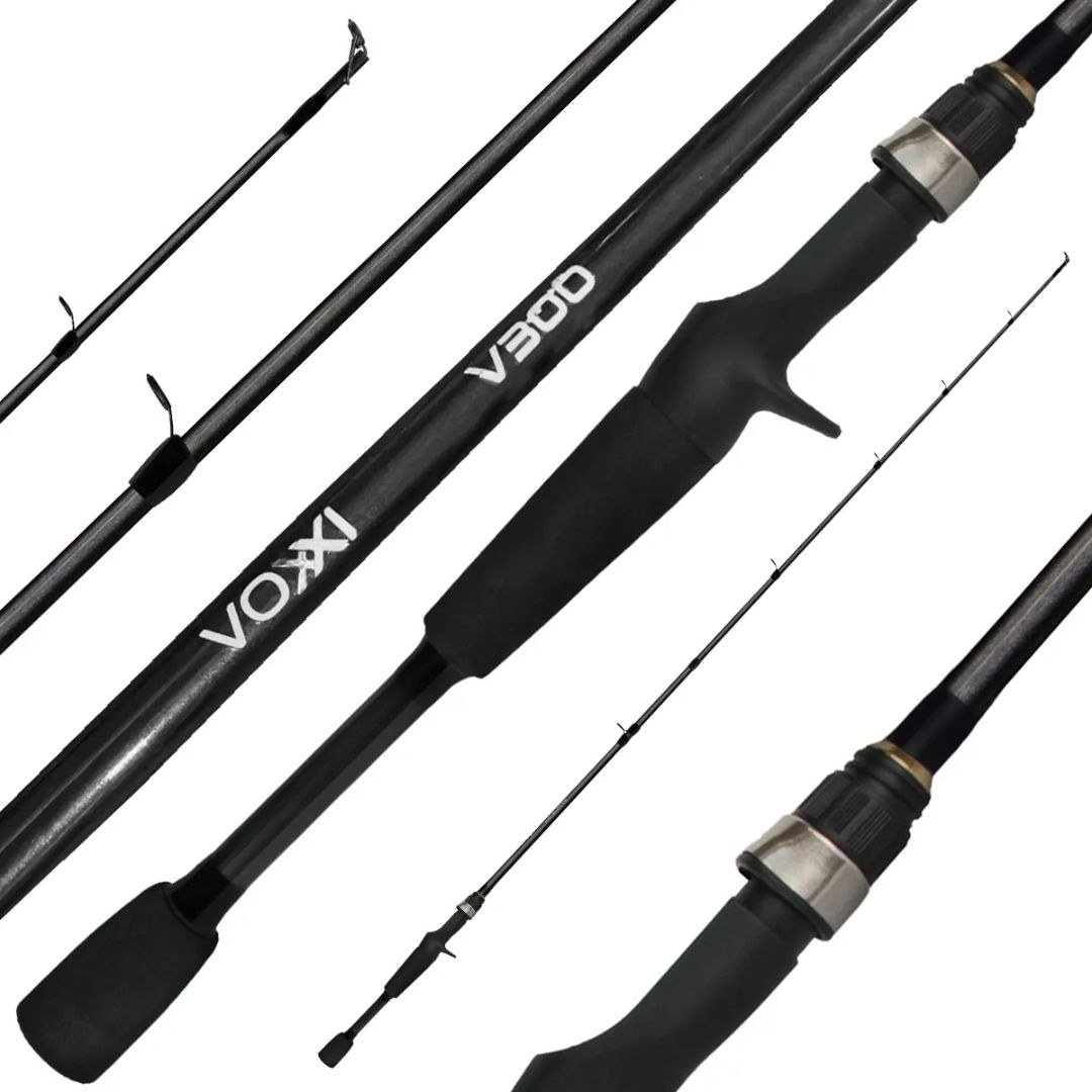 Vara Voxxi V300C P/ Carretilha 5'6" 1,65m 7-17lbs (Inteiriça) — Original com Garantia | Frete Grátis Brasil