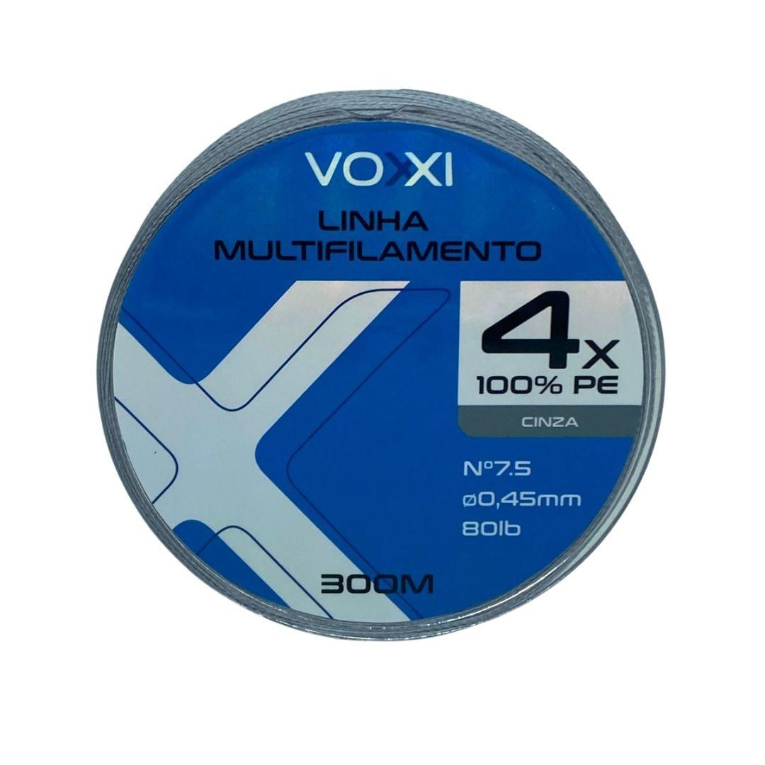 Linha Multi Voxxi 4x - Cinza - 300m — Ideal para Tucunaré e Traíra | Original com Garantia