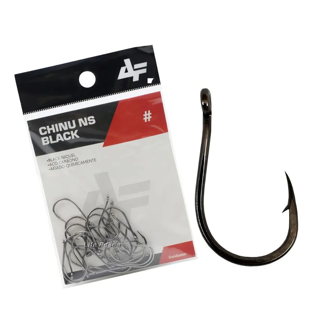 Anzol Albatroz Chinu NS-Black — Ideal para Tucunaré e Traíra | Original com Garantia