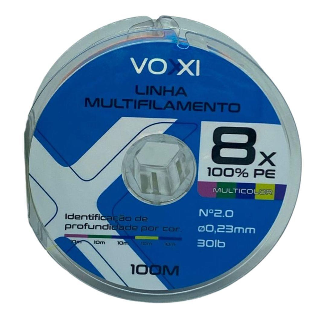 Linha Multi Voxxi 8x - Multicolor - 100m — Ideal para Tucunaré e Traíra | Original com Garantia