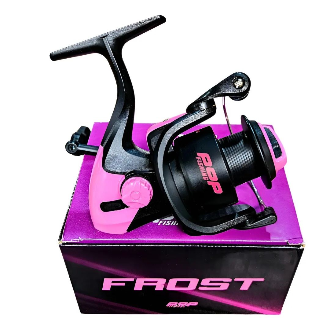 Molinete Maruri Frost Pink 2.000 3 rol. — Ideal para Tilápia e Traíra | Original com Garantia