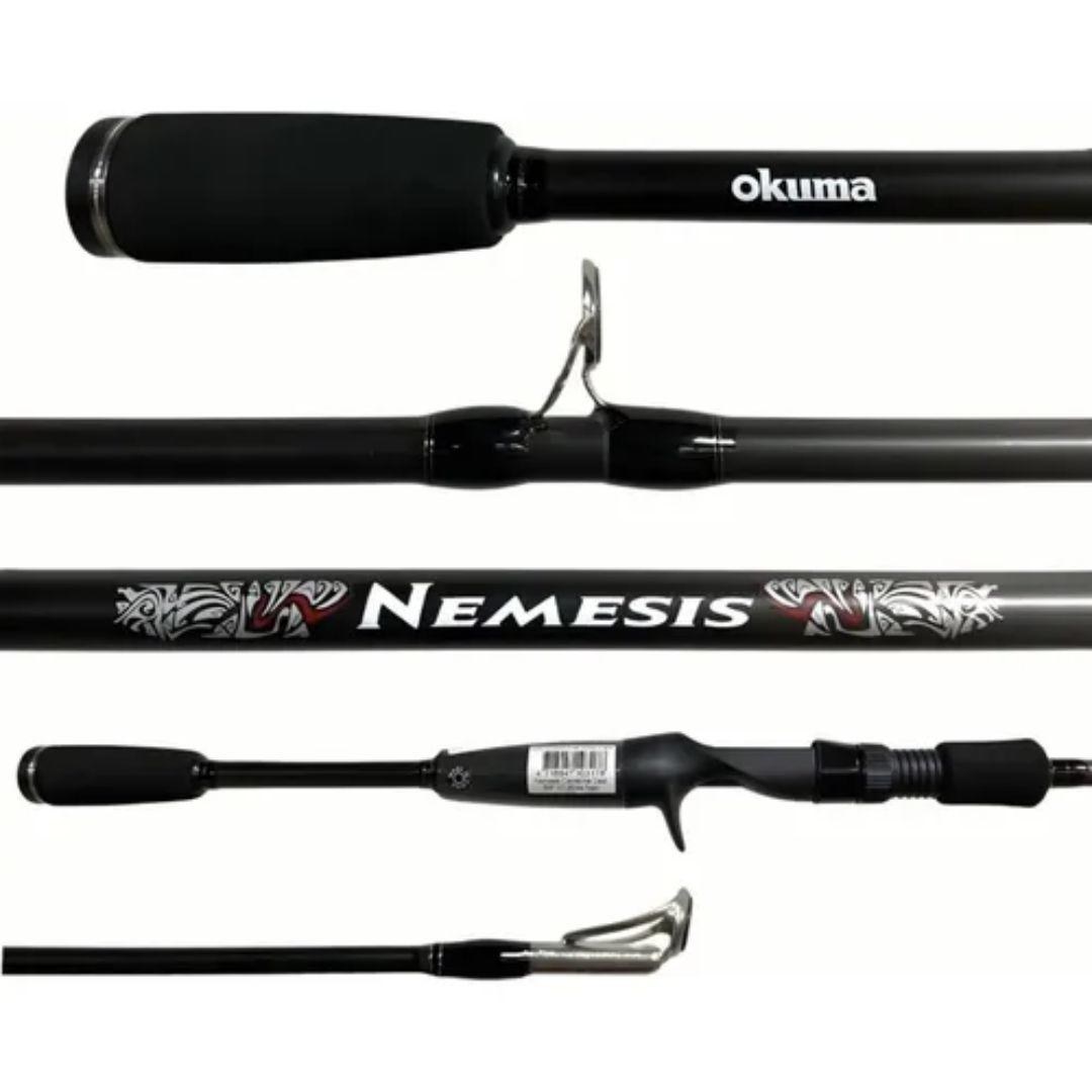 Vara Okuma Nemesis P/ Carretilha 6'6" 1,98m 20-35lbs (Inteiriça) — Original com Garantia | Frete Grátis Brasil